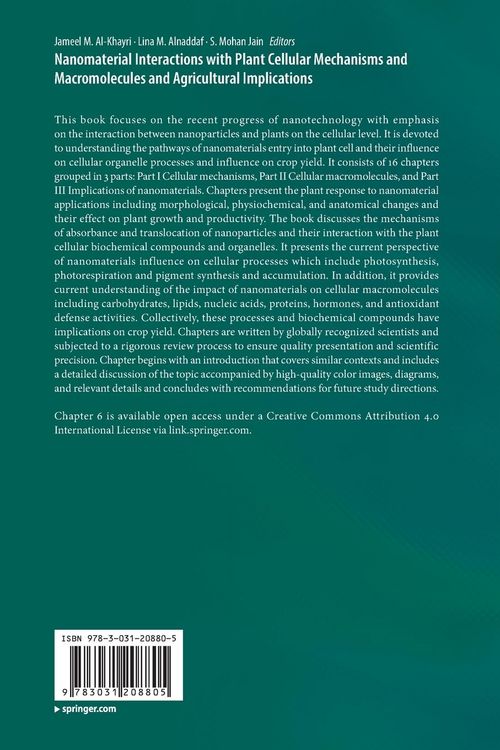 Produktbild: Nanomaterial Interactions with Plant Cellular Mechanisms and Macromolecules and Agricultural Implications