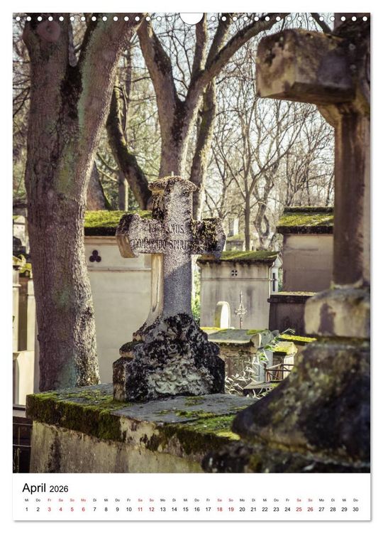 Produktbild: Le Cimeti&egrave;re du P&egrave;re-Lachaise in Paris (Wandkalender 2026 DIN A3 hoch), CALVENDO Monatskalender
