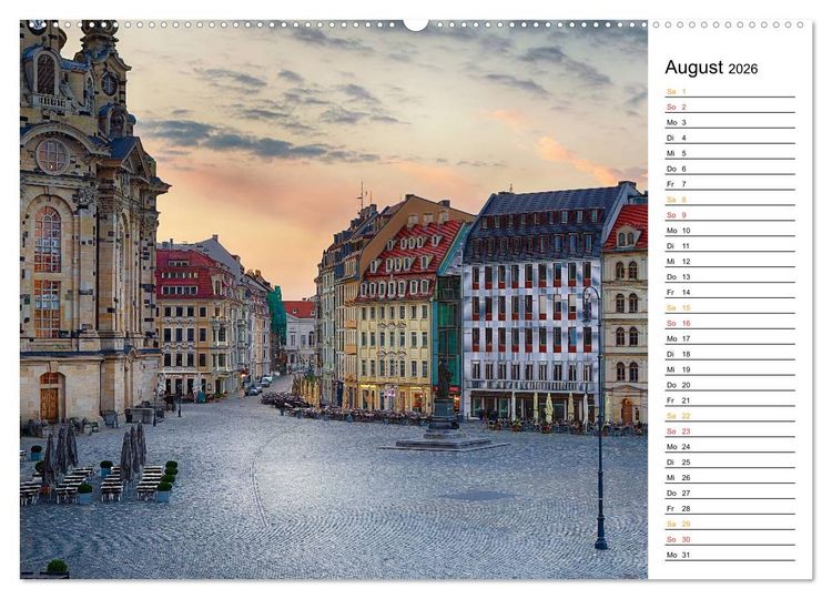 Produktbild: Dresden Bilder 2026 (Wandkalender 2026 DIN A2 quer), CALVENDO Monatskalender
