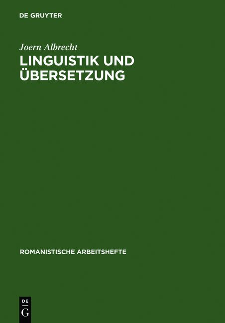 Produktbild: Linguistik und &Uuml;bersetzung