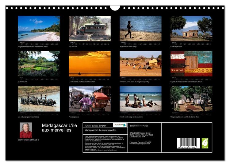 Produktbild: Madagascar L'&icirc;le aux merveilles (Calendrier mural 2026 DIN A3 vertical), CALVENDO calendrier mensuel