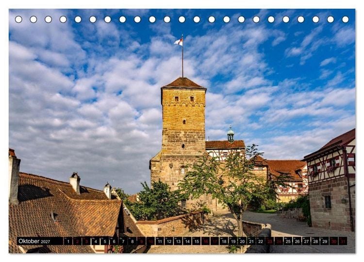 Produktbild: Wunderbares N&uuml;rnberg (Tischkalender 2027 DIN A5 quer), CALVENDO Monatskalender