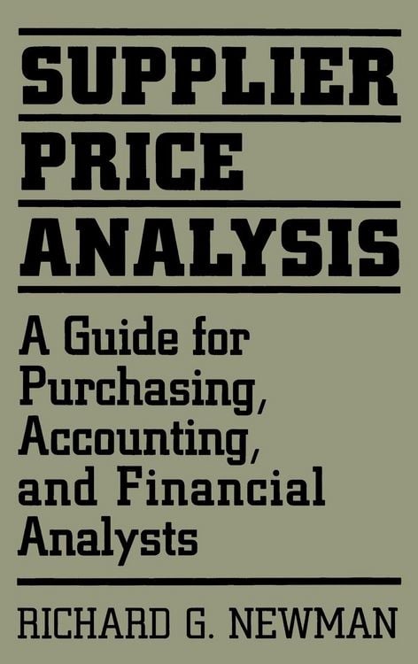 Produktbild: Supplier Price Analysis