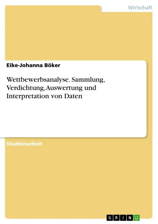 Produktbild: Wettbewerbsanalyse