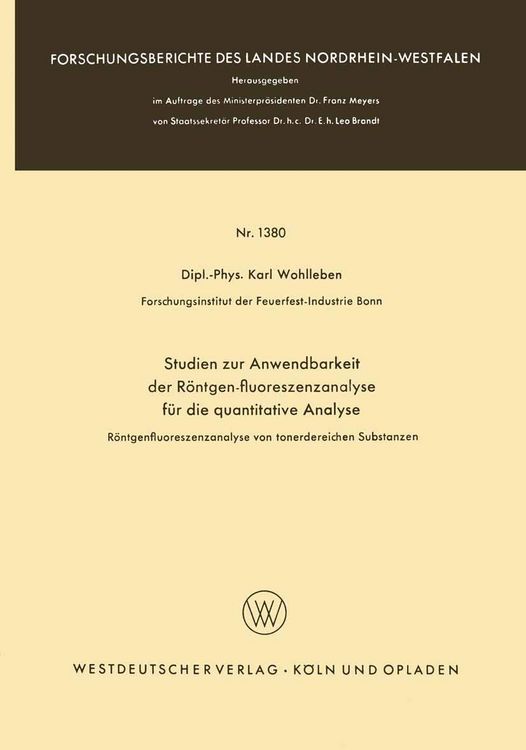 Produktbild: Studien zur Anwendbarkeit der R&ouml;ntgen-fluoreszenzanalyse f&uuml;r die quantitative Analyse