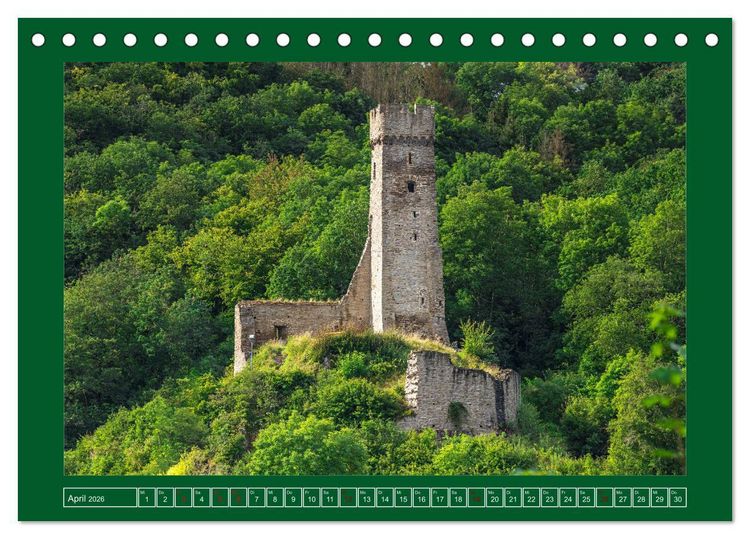 Produktbild: Romantische Ruinen (Tischkalender 2026 DIN A5 quer), CALVENDO Monatskalender