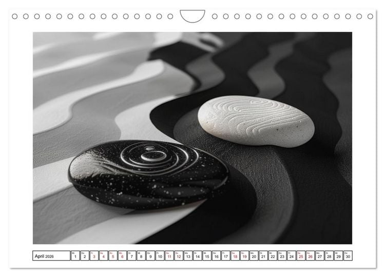 Produktbild: Augenmeditation im Zen Garten (Wandkalender 2026 DIN A4 quer), CALVENDO Monatskalender