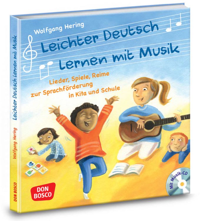 Produktbild: Leichter Deutsch lernen mit Musik, m. Audio-CD und Bildkarten