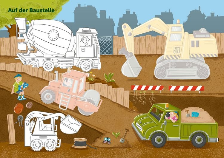 Produktbild: Mein bunter Puzzle-Sticker-Spa&szlig; - Fahrzeuge