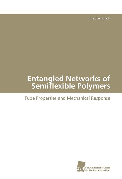 Produktbild: Entangled Networks of Semiflexible Polymers