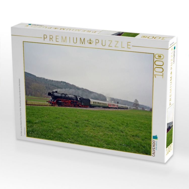 Produktbild: CALVENDO Puzzle Ein Motiv aus dem Kalender Feuer Wasser Kohle - Dampflokomotiven der Deutschen Reichsbahn | 1000 Teile Lege-Gr&ouml;&szlig;e 64x48cm Foto-Puzzle f&uuml;r gl&uuml;ckliche Stunden