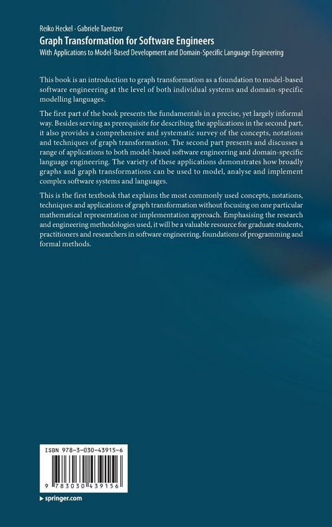 Produktbild: Graph Transformation for Software Engineers