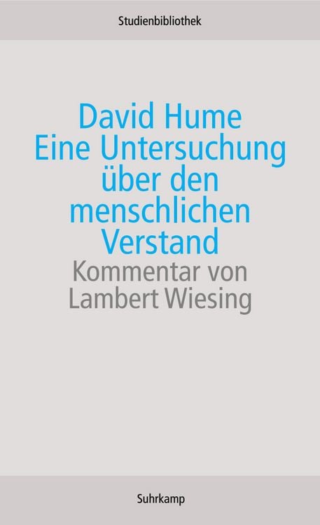 Produktbild: Eine Untersuchung &uuml;ber den menschlichen Verstand