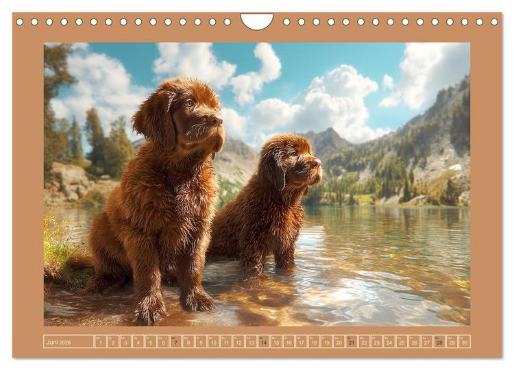 Produktbild: Neufundl&auml;nder. Imposante Riesen mit sanfter Seele (Wandkalender 2026 DIN A4 quer), CALVENDO Monatskalender