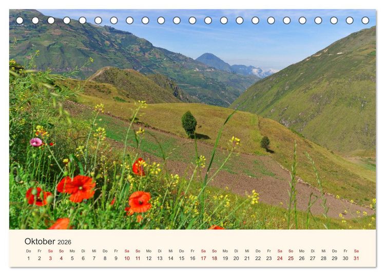 Produktbild: Entdecke Ecuador (Tischkalender 2026 DIN A5 quer), CALVENDO Monatskalender