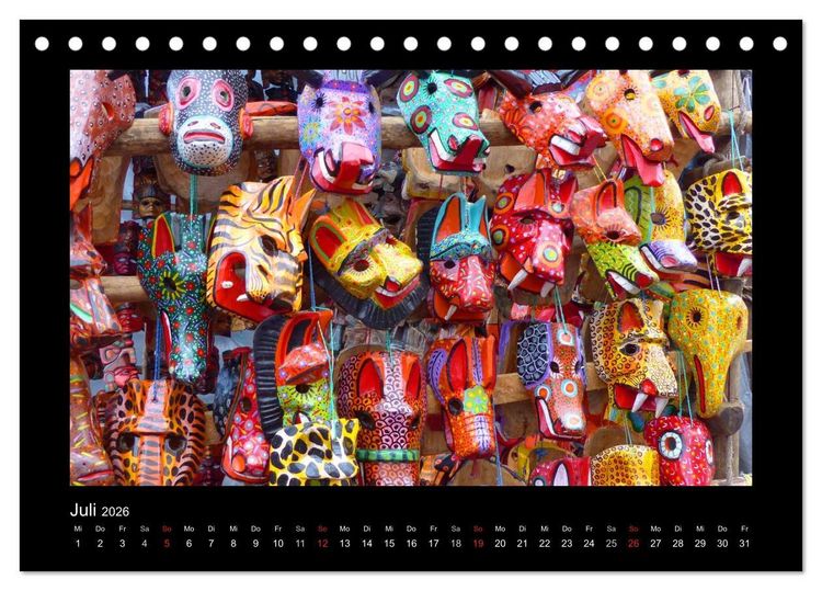 Produktbild: Farbenfrohes Guatemala (Tischkalender 2026 DIN A5 quer), CALVENDO Monatskalender