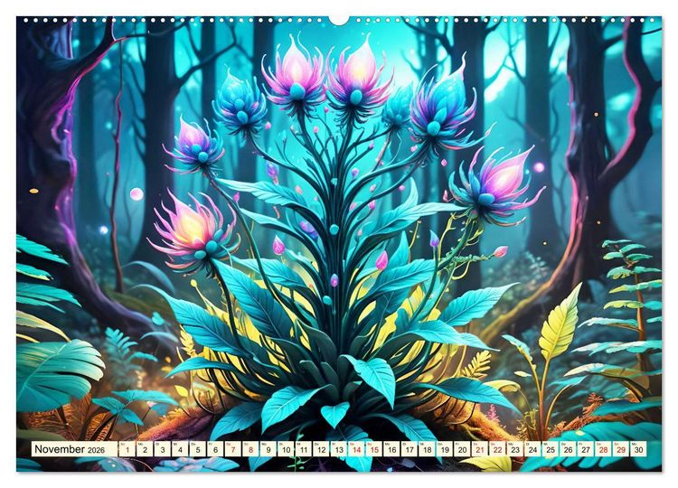 Produktbild: Pflanzenkosmos - Pflanzen wie aus einer anderen Welt (Wandkalender 2026 DIN A2 quer), CALVENDO Monatskalender