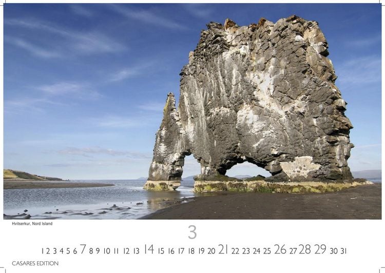 Produktbild: Island Kalender 2027 &ndash; Wandkalender | Fotokalender Naturkalender 35x50cm Grosses Format &ndash; Hochwertiger . mit atemberaubenden Island-Landschaften