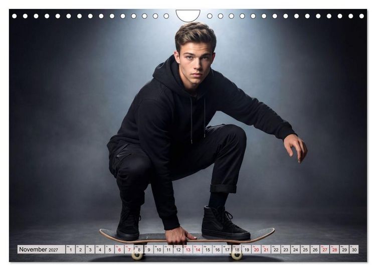 Produktbild: Dimensionen des Skateboarding (Wandkalender 2027 DIN A4 quer), CALVENDO Monatskalender