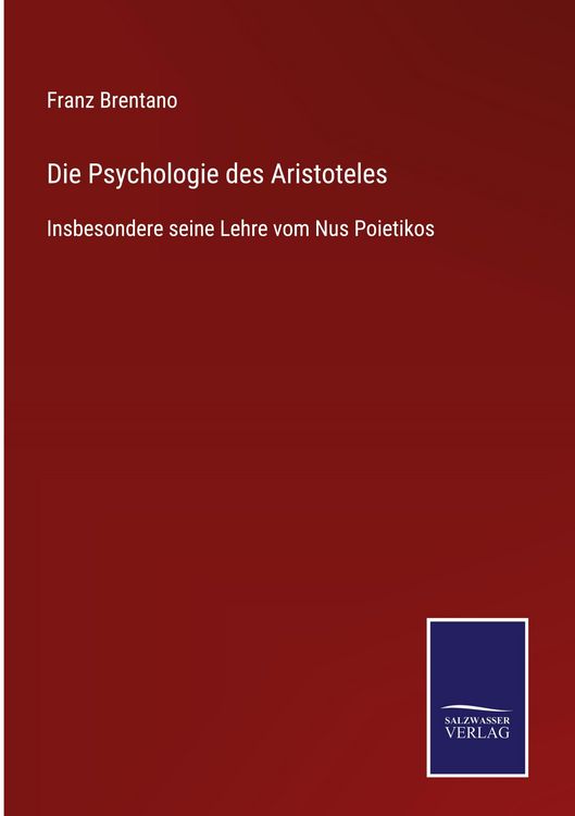 Produktbild: Die Psychologie des Aristoteles