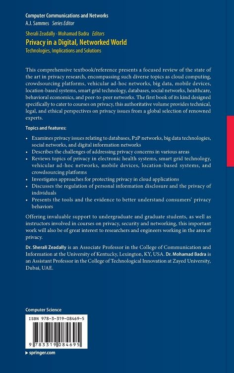 Produktbild: Privacy in a Digital, Networked World