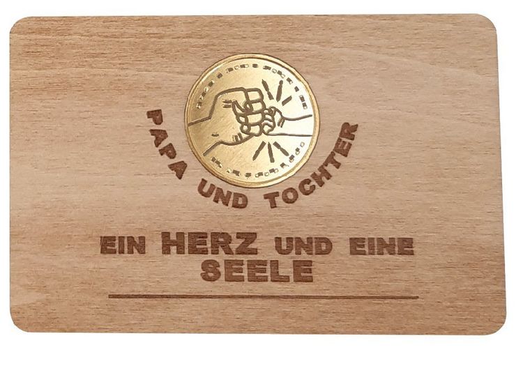 Produktbild: Gl&uuml;ckstaler auf Karte - Gro&szlig;e Faust- kleine Faust