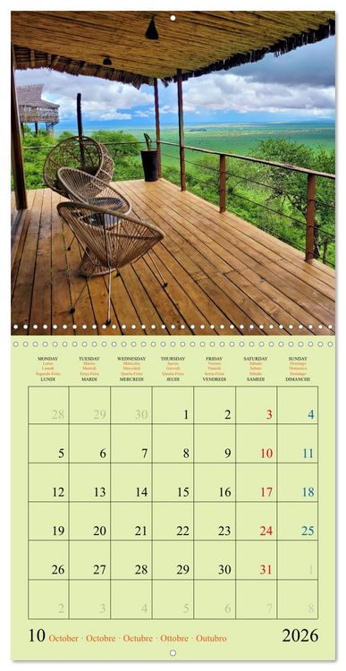 Produktbild: Discover Soroi Lions Bluff Lodge - Kenya (Wall Calendar 2026 12 &times; 12 Inch) CALVENDO 12 Month Wall Calendar
