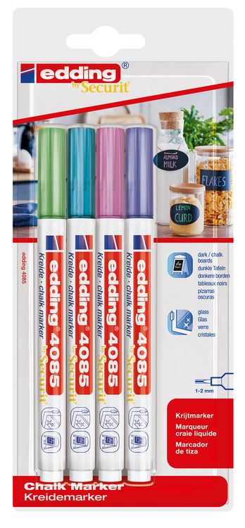 Produktbild: Edding Kreidemarker 4085 metallic 4er Set