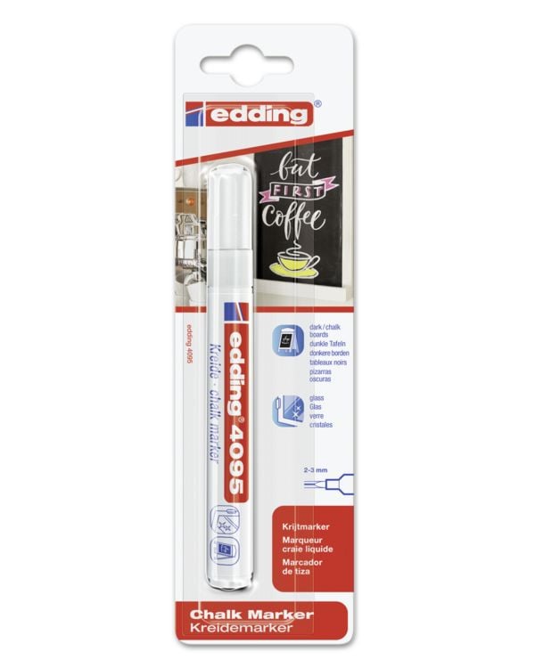 Produktbild: edding Kreidemarker 4095 wei&szlig;