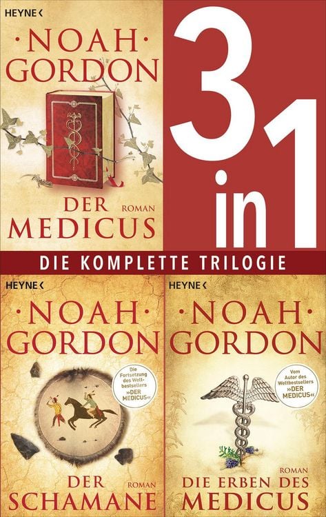 Produktbild: Die Medicus-Saga Band 1-3: - Der Medicus / Der Schamane / Die Erben des Medicus (3in1-Bundle)