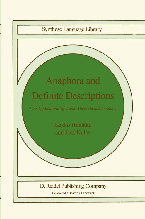 Produktbild: Anaphora and Definite Descriptions