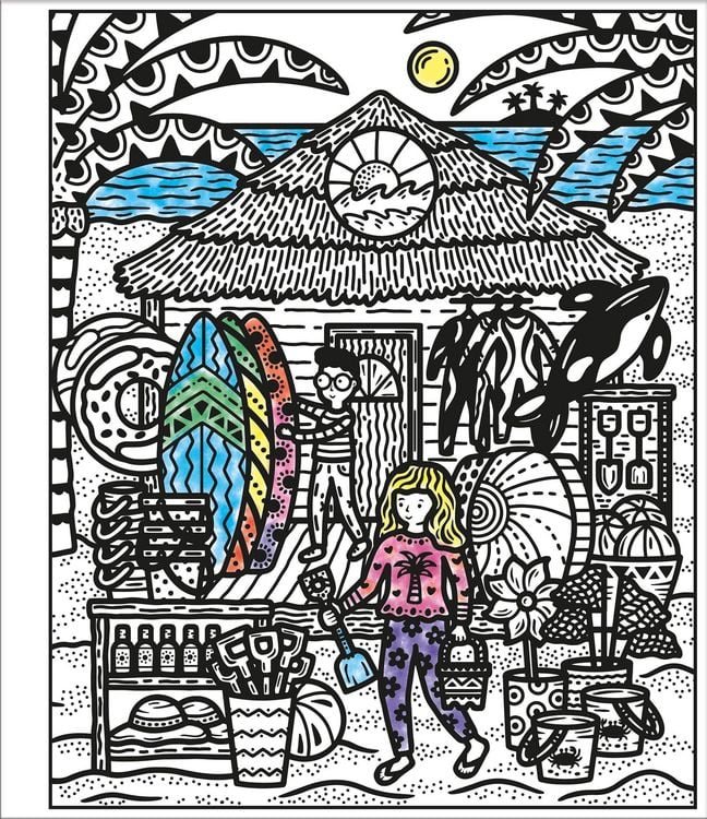 Produktbild: Mein Farbenzauber-Malbuch: An der K&uuml;ste