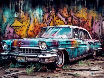 Produktbild: CALVENDO Puzzle Ein Motiv aus dem Kalender Street Art Graffiti | 1000 Teile Lege-Gr&ouml;&szlig;e 64x48cm Foto-Puzzle f&uuml;r gl&uuml;ckliche Stunden