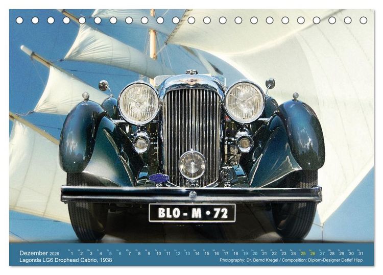 Produktbild: Oldtimer auf 5 Kontinenten (Tischkalender 2026 DIN A5 quer), CALVENDO Monatskalender