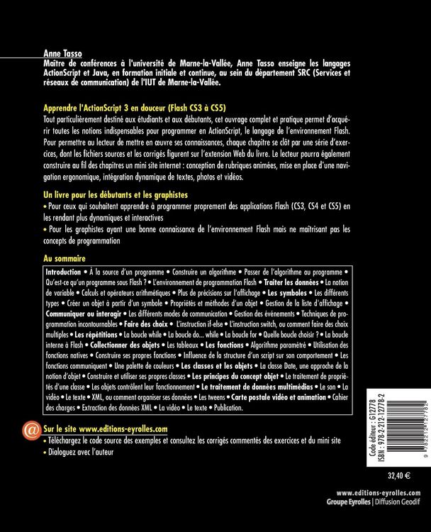 Produktbild: Apprendre &agrave; programmer en ActionScript 3