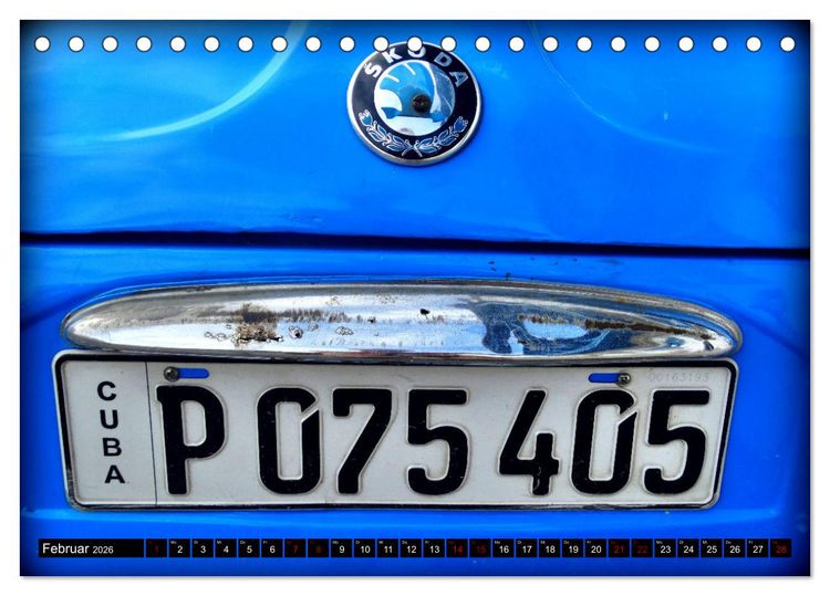 Produktbild: SKODA HITS - Oldtimer der CSSR in Kuba (Tischkalender 2026 DIN A5 quer), CALVENDO Monatskalender