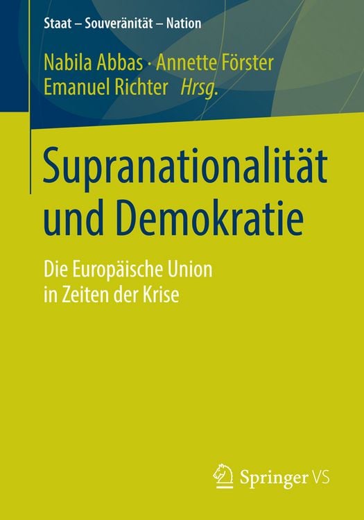 Produktbild: Supranationalit&auml;t und Demokratie