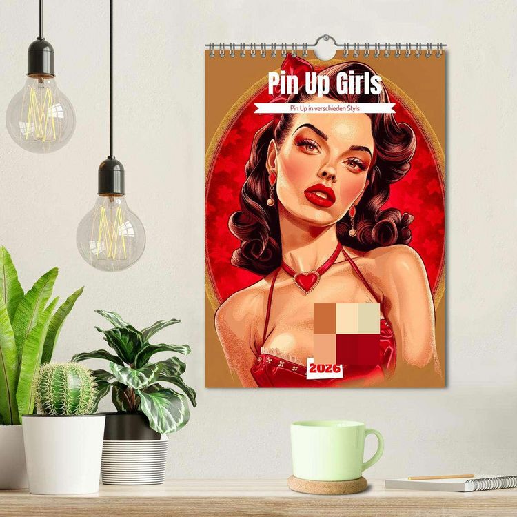 Produktbild: Retro PinUp Girls (Wandkalender 2026 DIN A4 hoch), CALVENDO Monatskalender