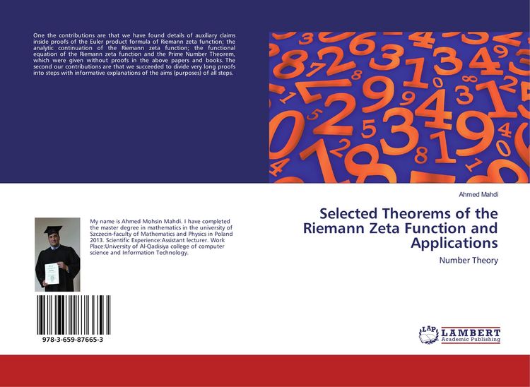 Produktbild: Selected Theorems of the Riemann Zeta Function and Applications