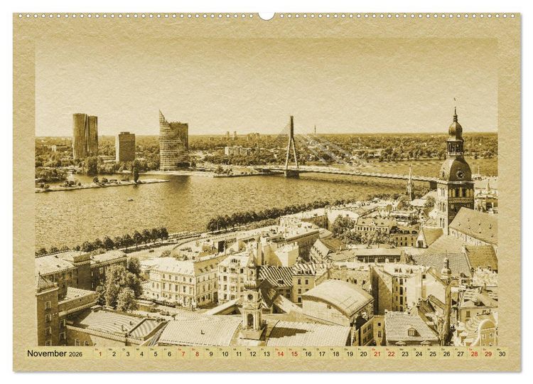 Produktbild: Das Baltikum - Ein Kalender im Zeitungsstil (Wandkalender 2026 DIN A2 quer), CALVENDO Monatskalender