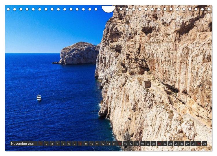 Produktbild: Sardinien - Traumstr&auml;nde am Mittelmeer (Wandkalender 2026 DIN A4 quer), CALVENDO Monatskalender