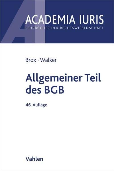 Produktbild: Allgemeiner Teil des BGB