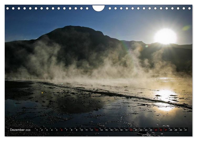 Produktbild: Atacama W&uuml;ste - Landschaften der Extreme (Wandkalender 2026 DIN A4 quer), CALVENDO Monatskalender