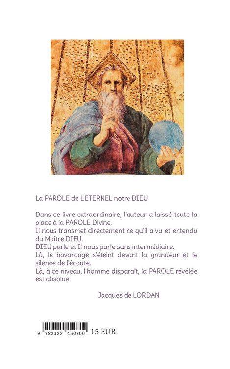 Produktbild: La parole de l'&eacute;ternel notre dieu