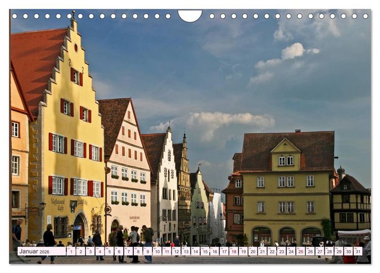 Produktbild: Romantisches Rothenburg ob der Tauber (Wandkalender 2026 DIN A4 quer), CALVENDO Monatskalender