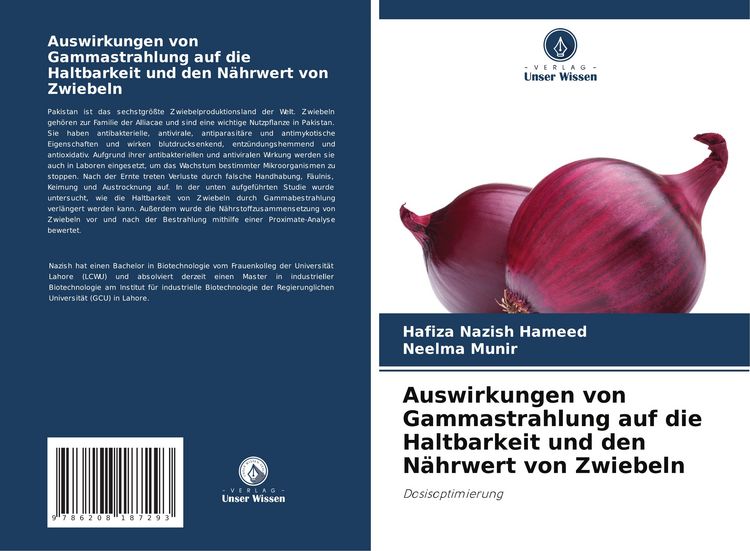Produktbild: Auswirkungen von Gammastrahlung auf die Haltbarkeit und den N&auml;hrwert von Zwiebeln