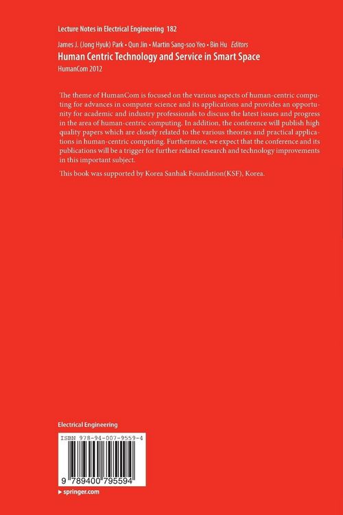 Produktbild: Human Centric Technology and Service in Smart Space