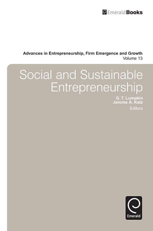 Produktbild: Social and Sustainable Entrepreneurship