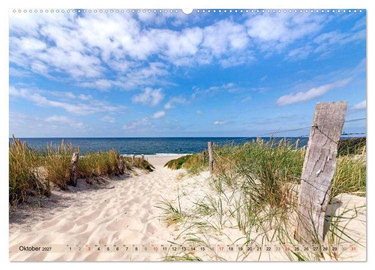 Produktbild: STRANDLUST Nordseeinsel Sylt (Wandkalender 2027 DIN A2 quer), CALVENDO Monatskalender