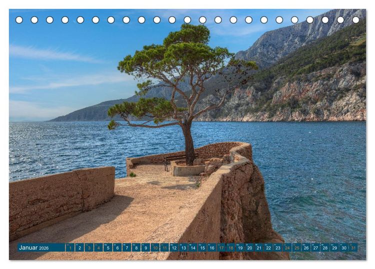 Produktbild: Insel Hvar - Der sonnigste Platz der Adria (Tischkalender 2026 DIN A5 quer), CALVENDO Monatskalender